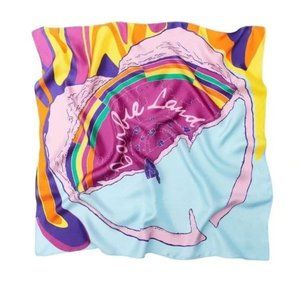 BARBIE™M THE MOVIE OWARNER BROS. X ZARA SILK PRINT SCARF